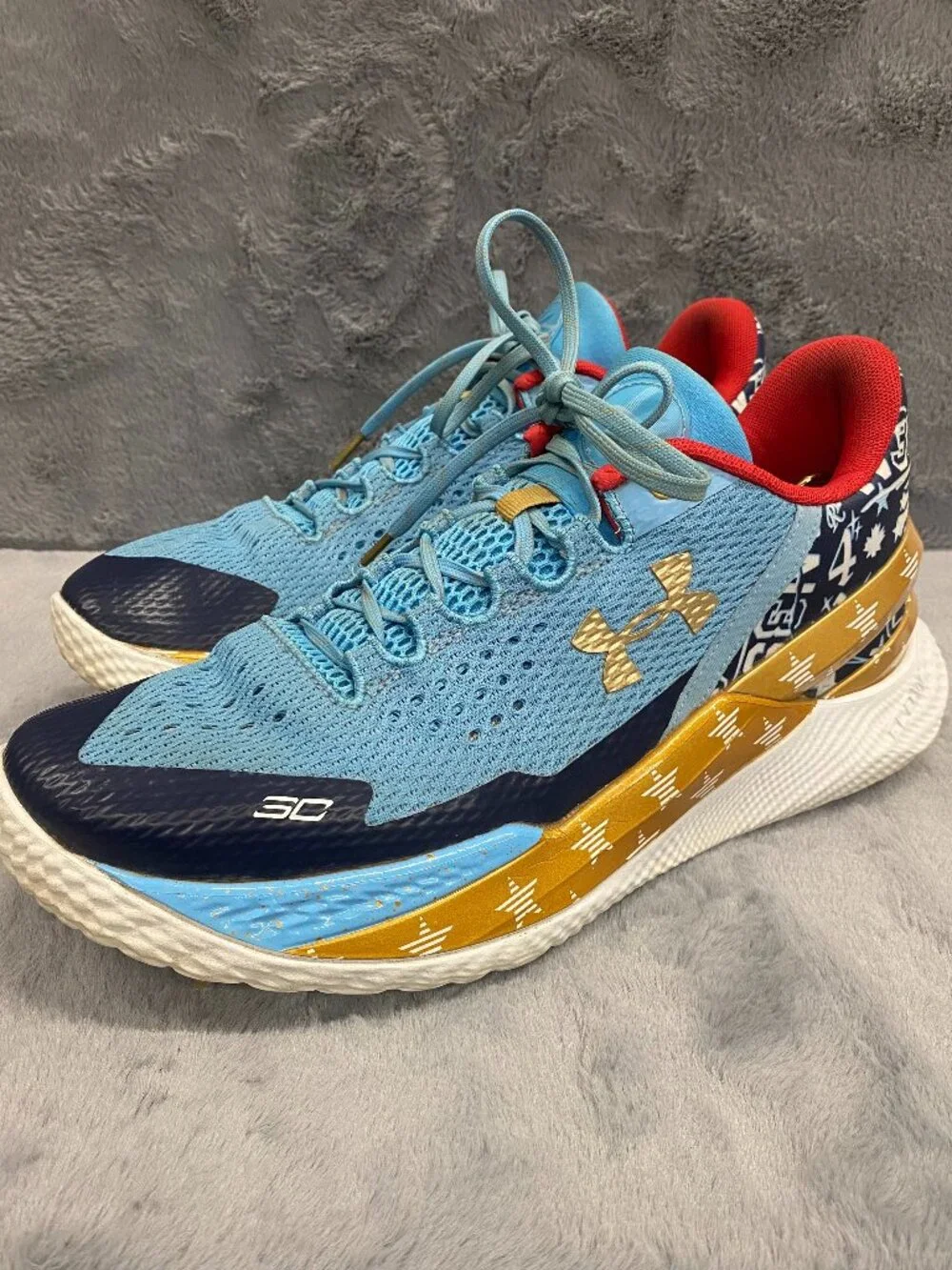 Under Armour Steph Curry 2 Flo Tro All Star Golf Spikeless Shoes Mens Size 12.5